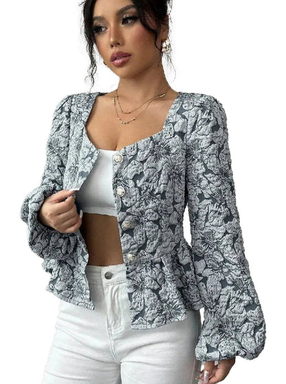 French Vintage Blouse For Women Peasant Top