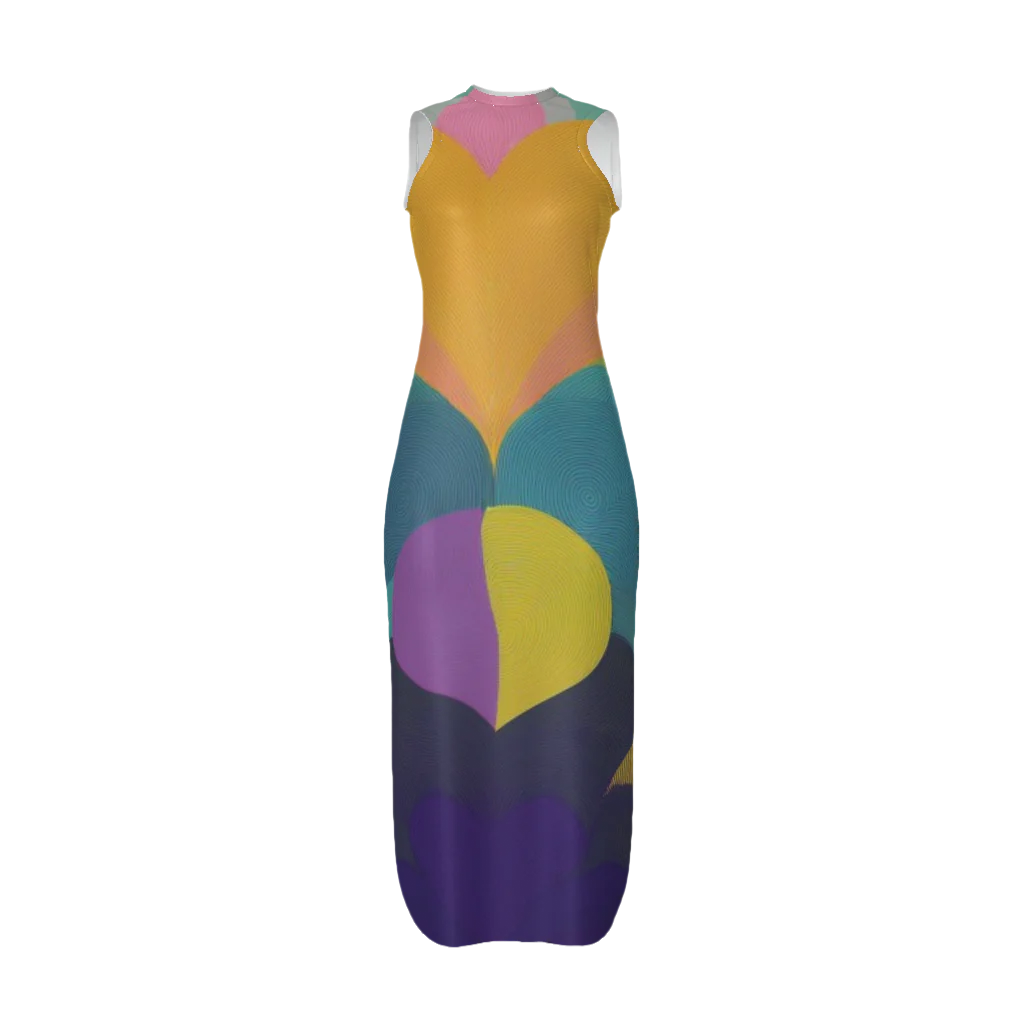 LuckeLadybug,Womens,Fashion,Dress,Tank Dress,Abstract