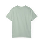Light green plain t-shirt back view by LuckeLadybug for funny husky shirt for adults