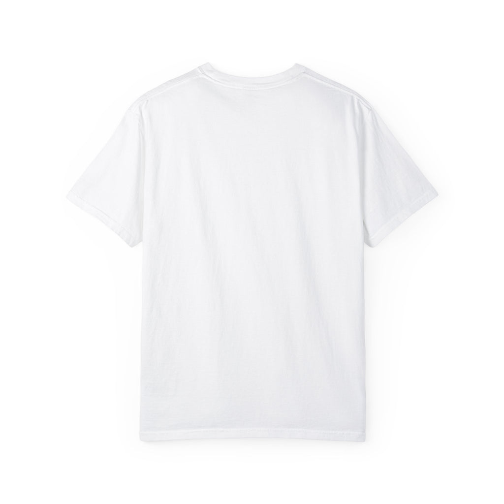 Plain white T-shirt back view by LuckeLadybug ideal for funny husky shirt for adults design