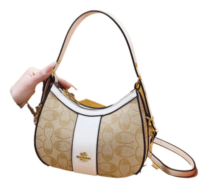 Geometric pattern women's hobo bag by LuckeLadybug LLC with stylish design and adjustable strap