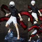 LuckeLadybug figurine of a ghoul in Tokyo with red serpent-like features and a stylish outfit