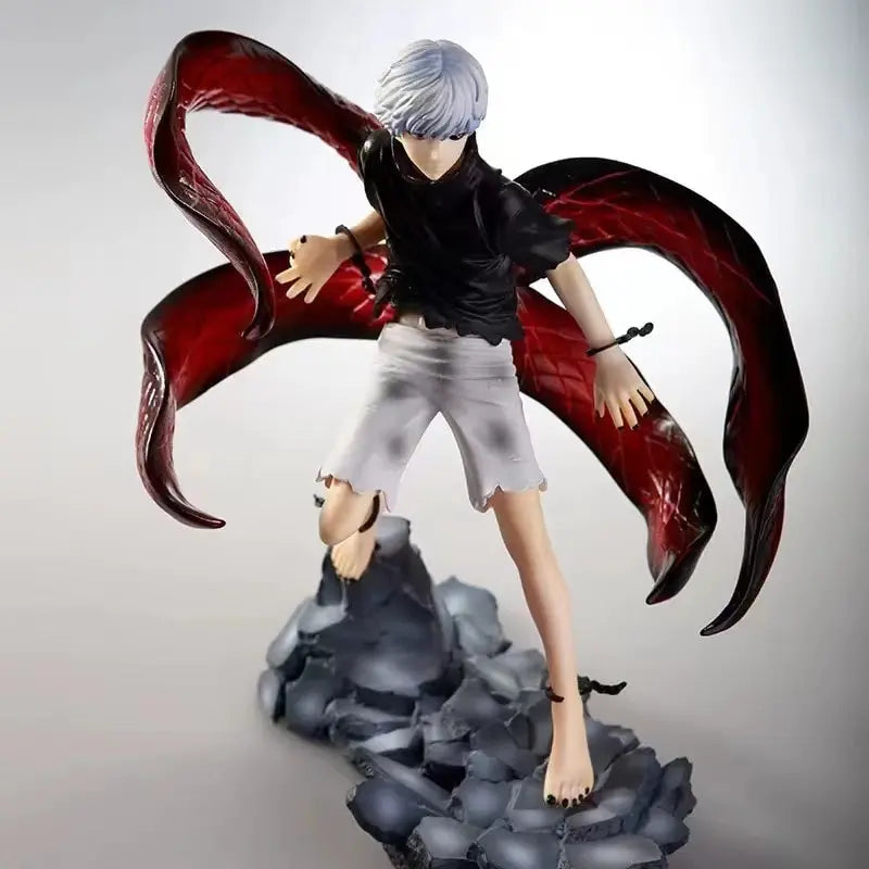 LuckeLadybug LLC ghoul in Tokyo figurine with striking red tentacles and detailed features