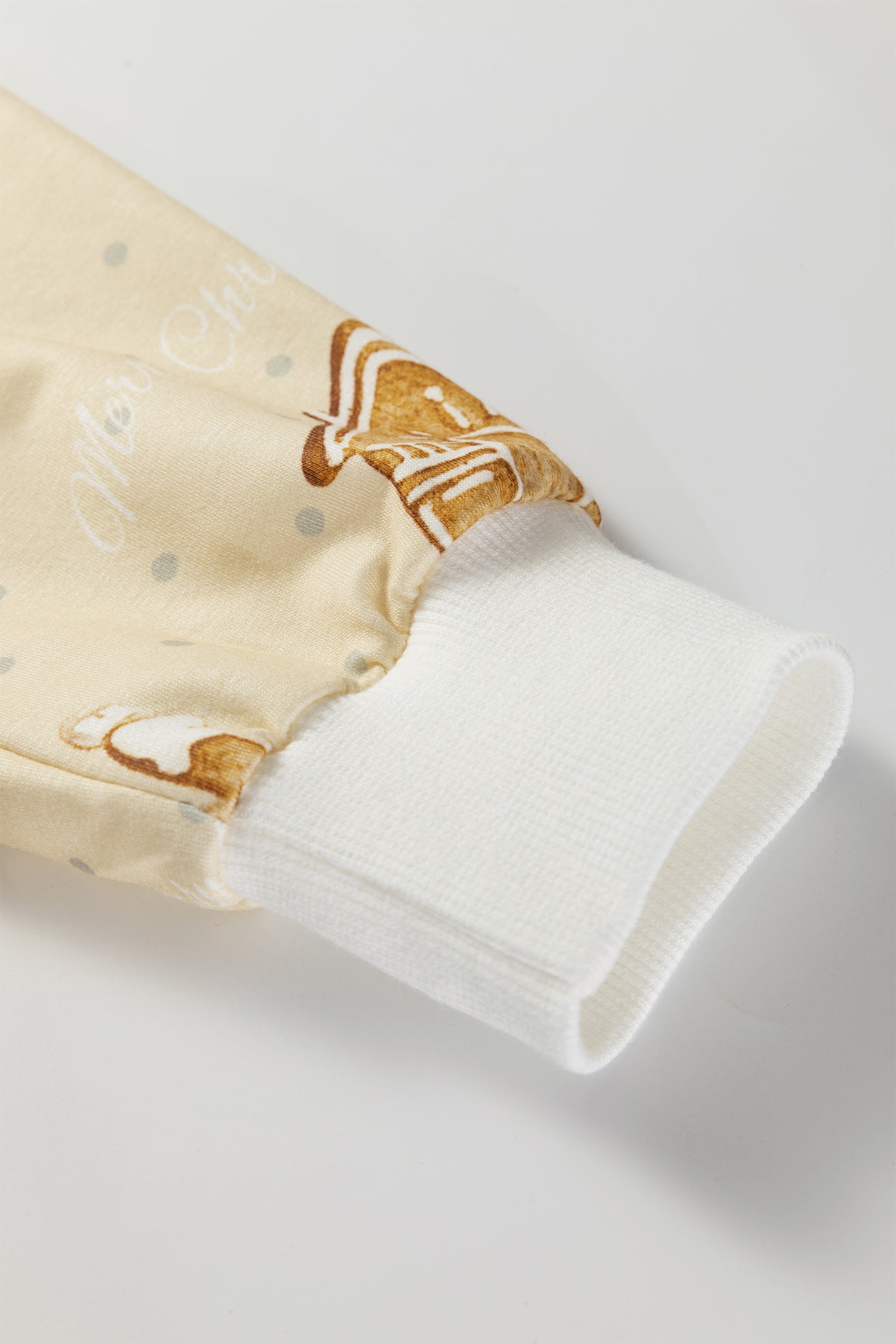 LuckeLadybug LLC Gingerbread Man Shorts with playful print and soft cuffs for festive comfort