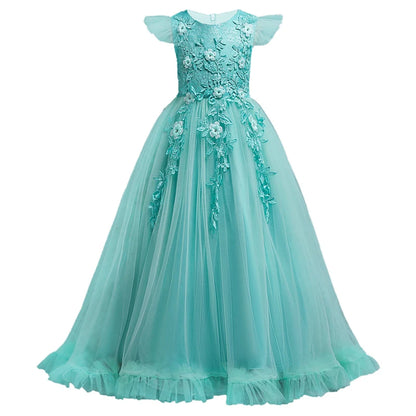 Girls Flower Lace Formal Dress Collection
