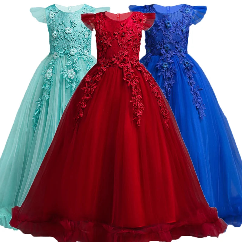 Girls Flower Lace Formal Dress Collection