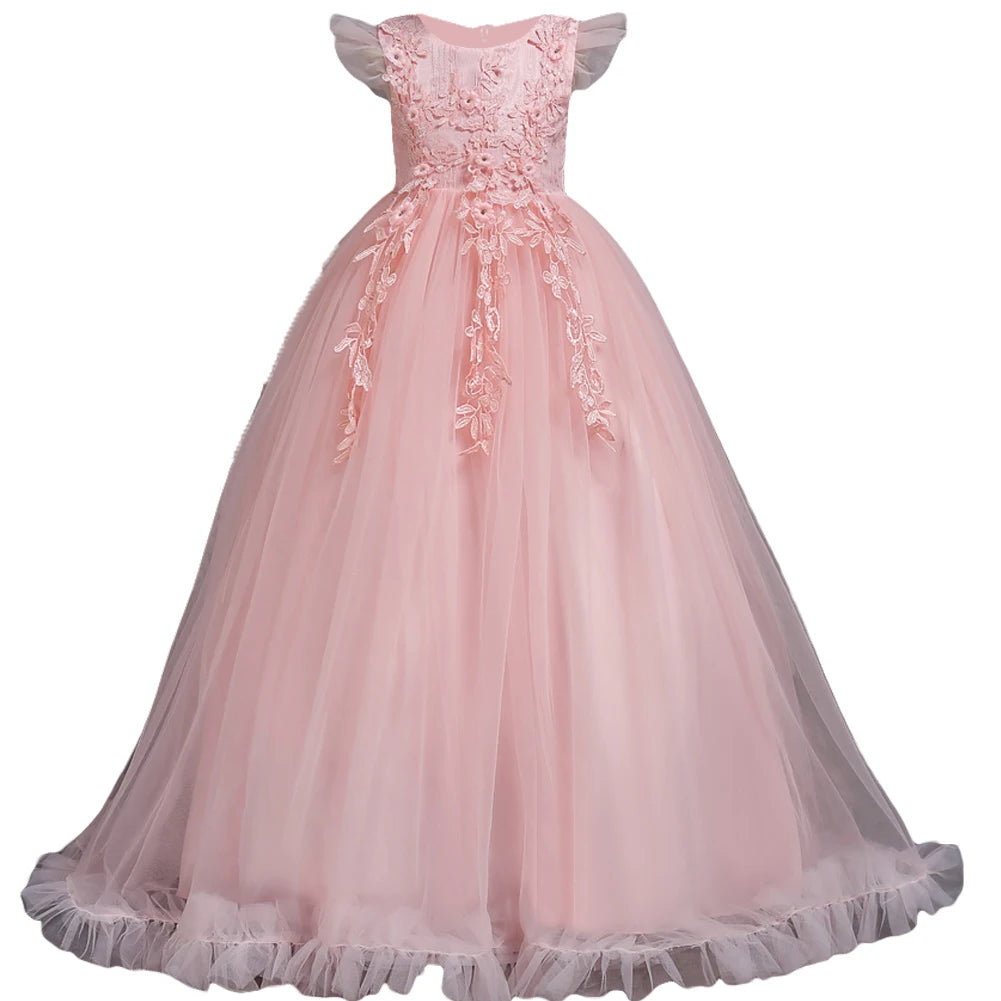 Girls Flower Lace Formal Dress Collection