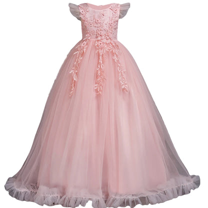 Girls Flower Lace Formal Dress Collection