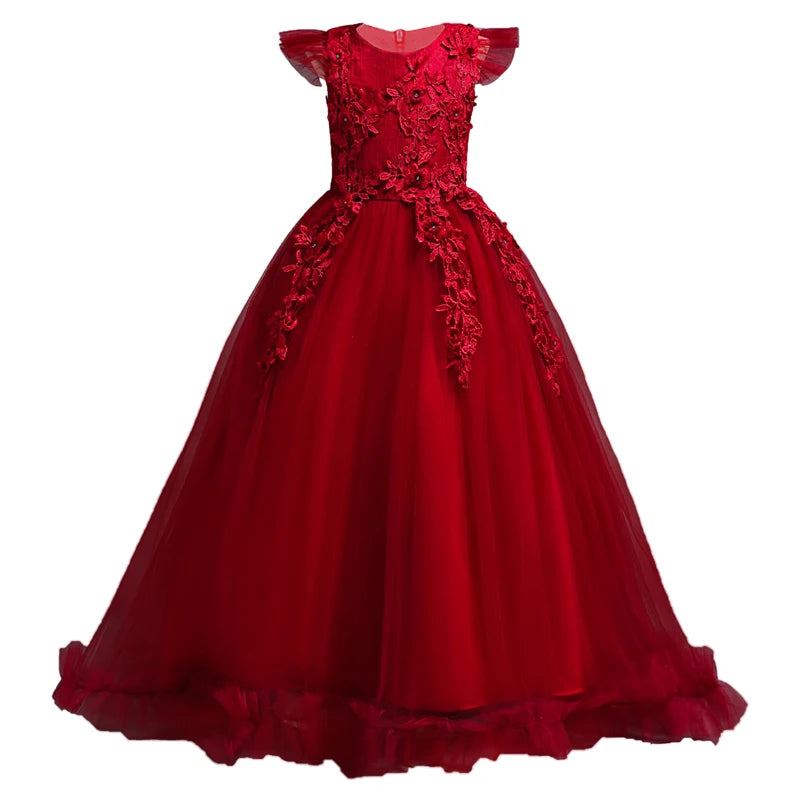 Girls Flower Lace Formal Dress Collection
