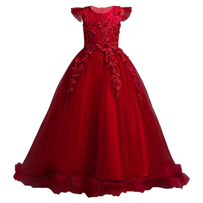 Girls Flower Lace Formal Dress Collection