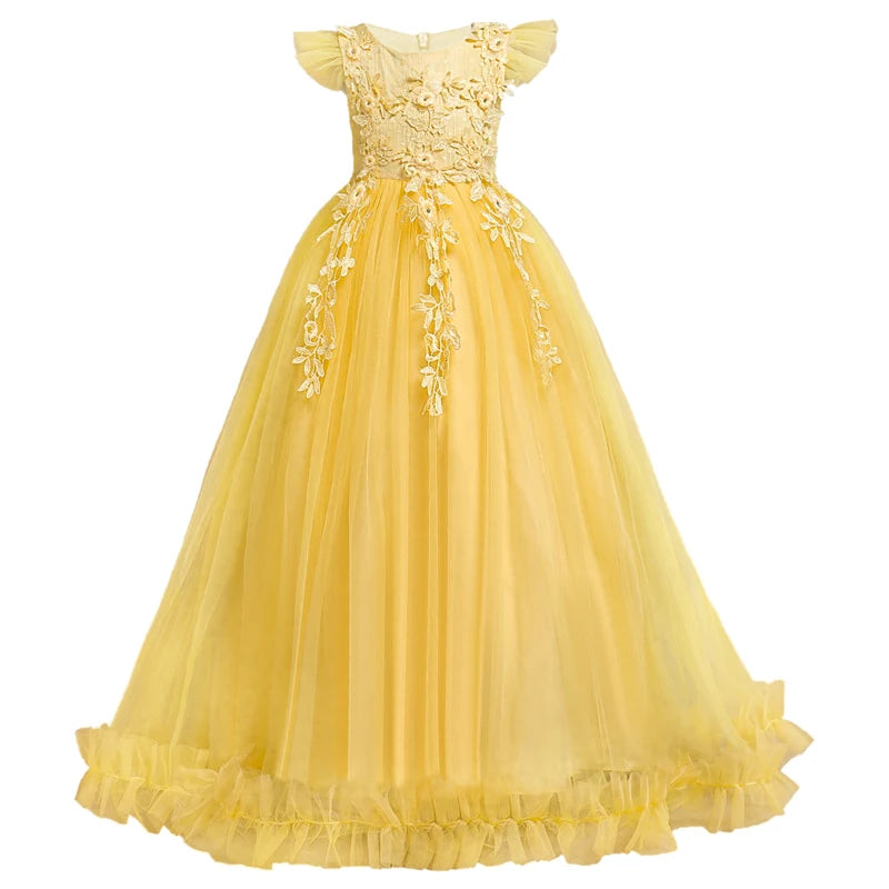 Girls Flower Lace Formal Dress Collection