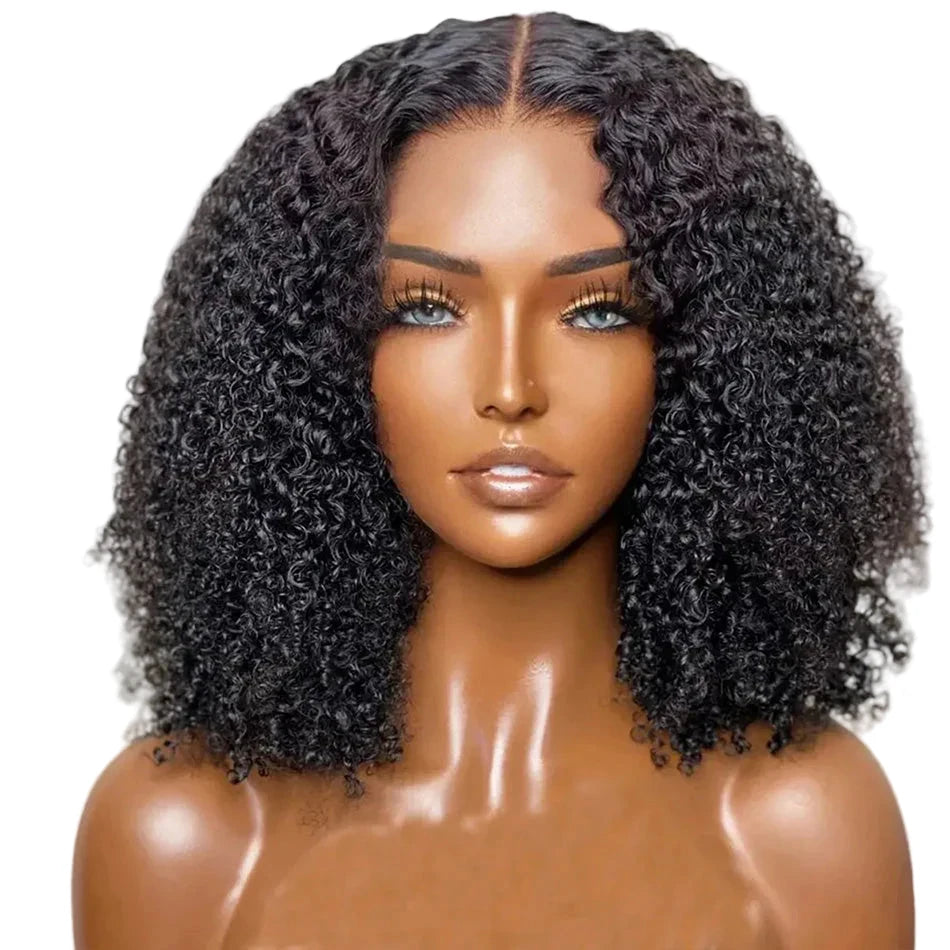 LuckeLadybug LLC glueless human hair wigs featuring soft, natural-looking curls for a stylish appearance