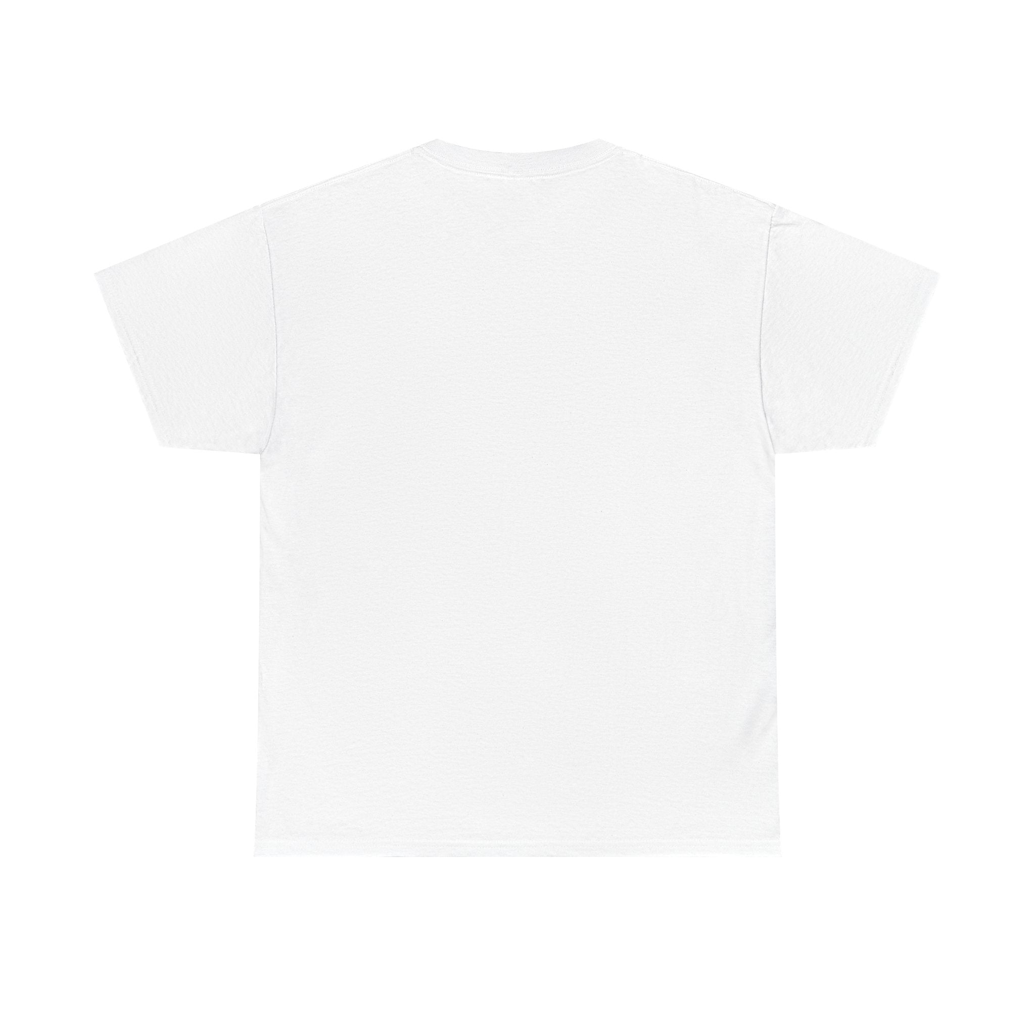 White God Made t-shirt casual from Printify shown from the back in plain design
