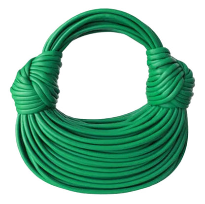 Green Hobo Handbag by LuckeLadybug LLC, showcasing a unique handwoven design, perfect for casual outings.