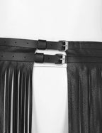 Goth Skirt with Fringe Detail