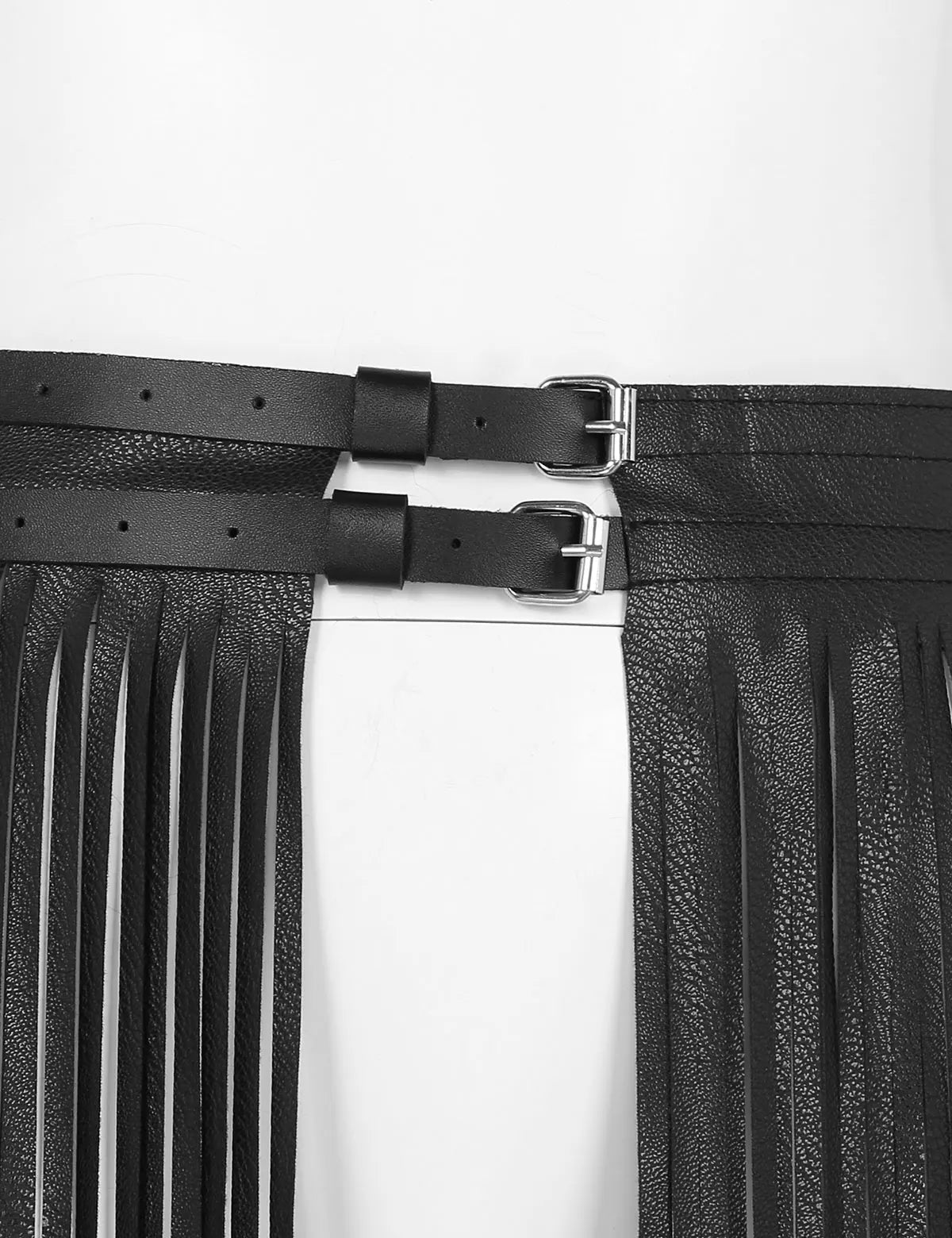 Goth Skirt with Fringe Detail