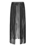 Goth Skirt with Fringe Detail