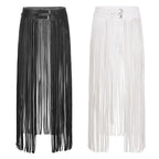 Goth Skirt with Fringe Detail