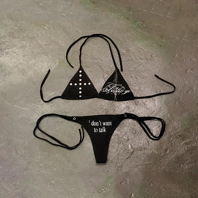 Gothic Bikini with Unique Design