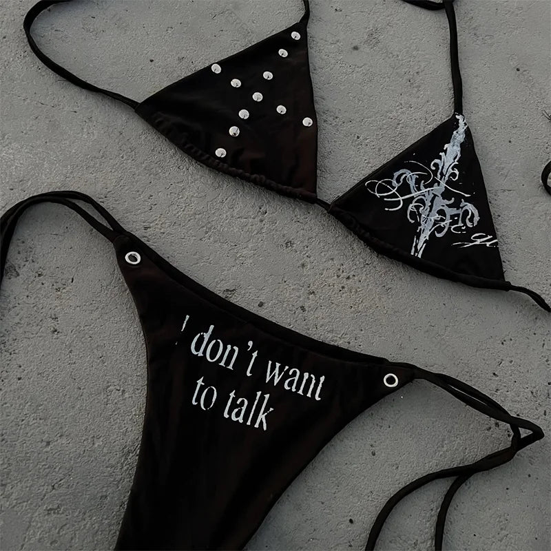 Gothic Bikini with Unique Design