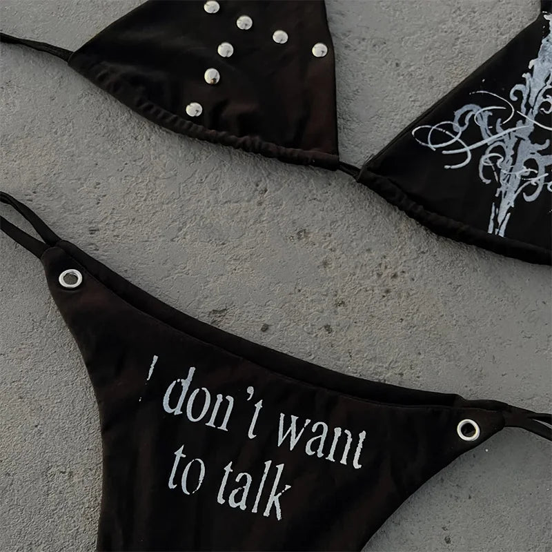 Gothic Bikini with Unique Design