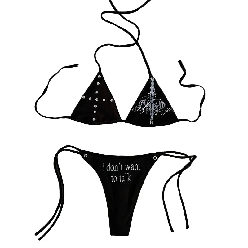 Gothic Bikini with Unique Design