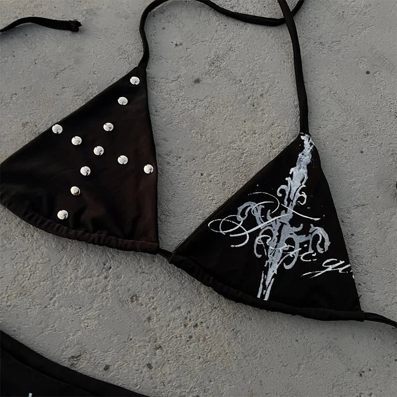Gothic Bikini with Unique Design