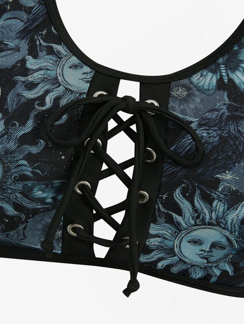 Gothic Bikini: Emo Celestial Raven Swimsuit
