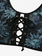 Gothic Bikini: Emo Celestial Raven Swimsuit