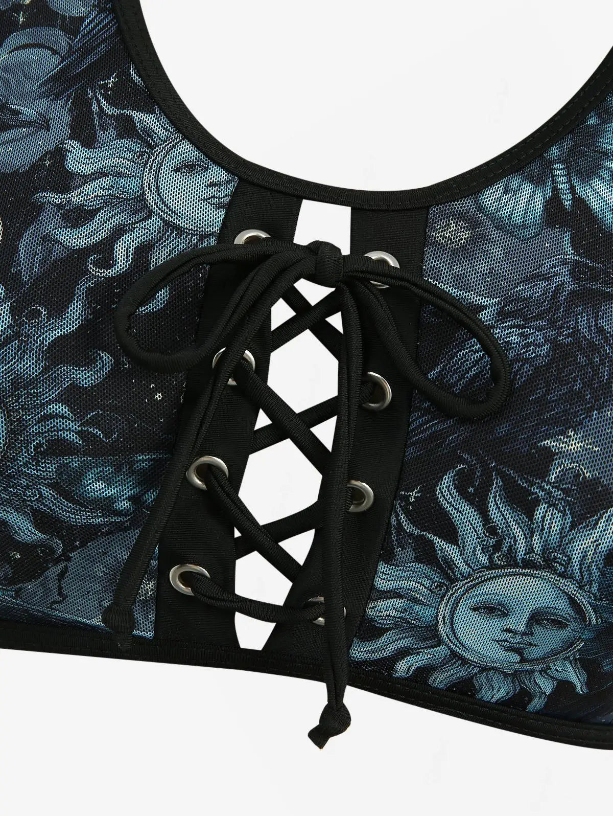 Gothic Bikini: Emo Celestial Raven Swimsuit