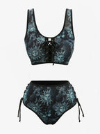Gothic Bikini: Emo Celestial Raven Swimsuit