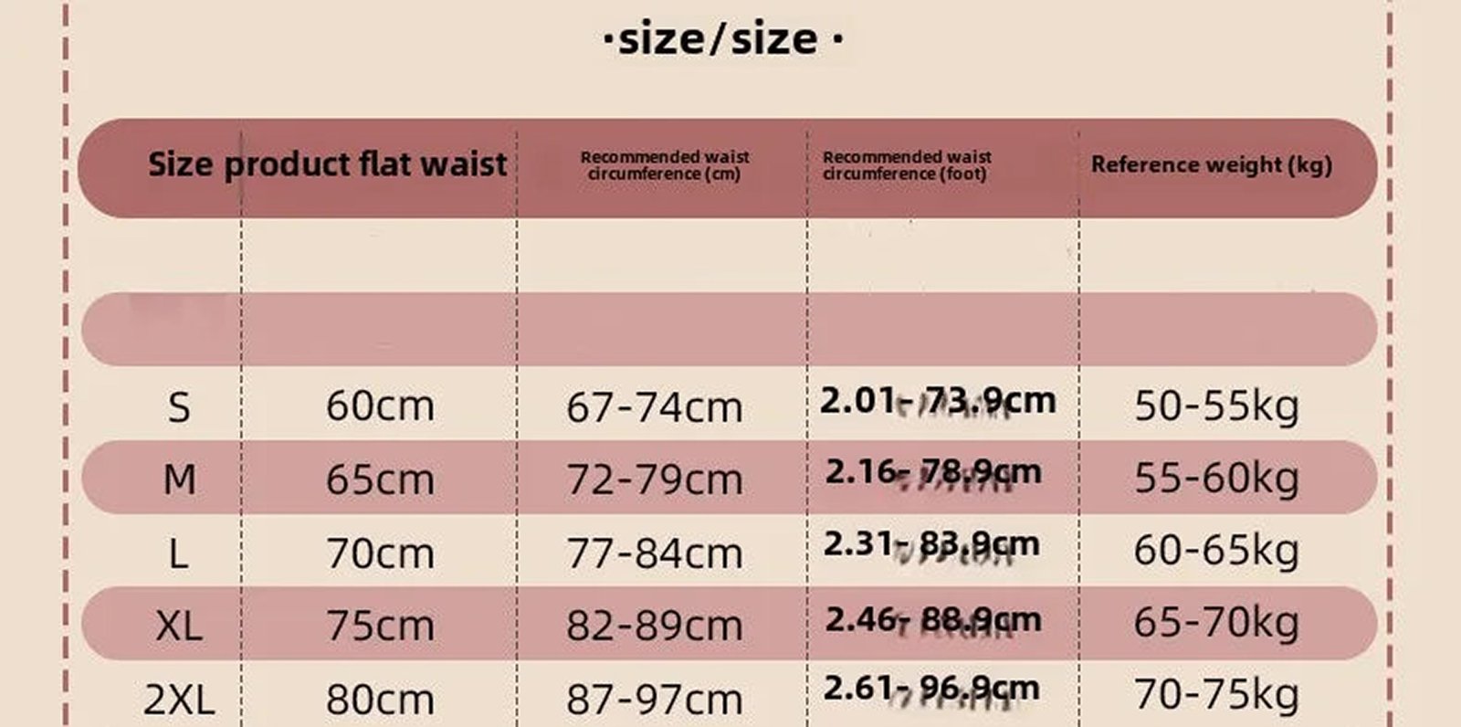 Size chart for Gothic Court Corset Top by LuckeLadybug LLC with measurements for S to 2XL