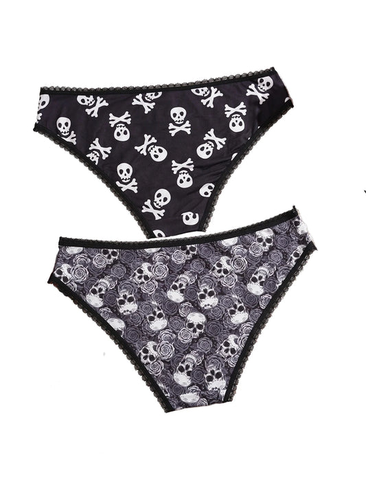 Gothic Halloween Panties Trendy Hipster Style