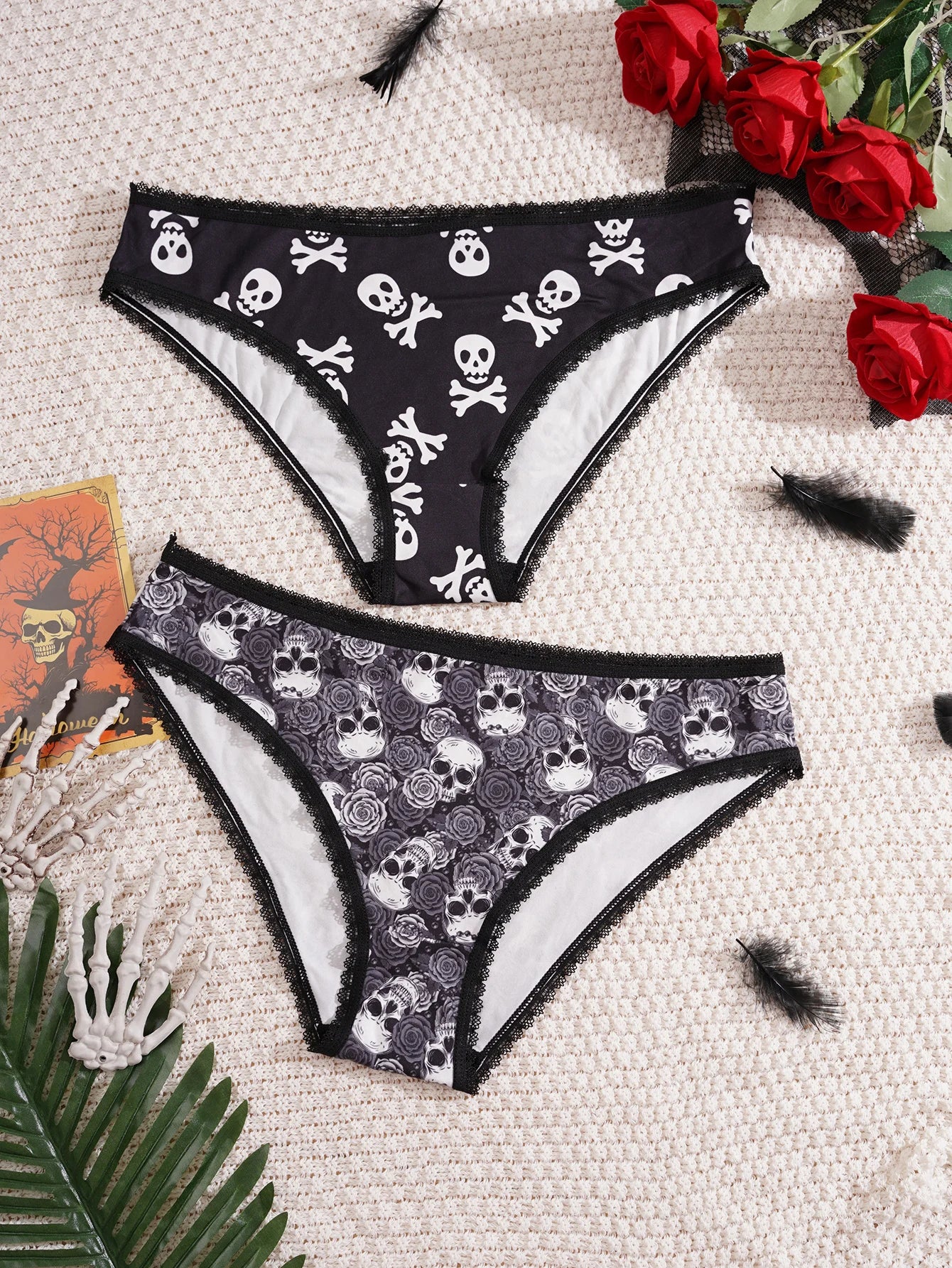 Gothic Halloween Panties Trendy Hipster Style