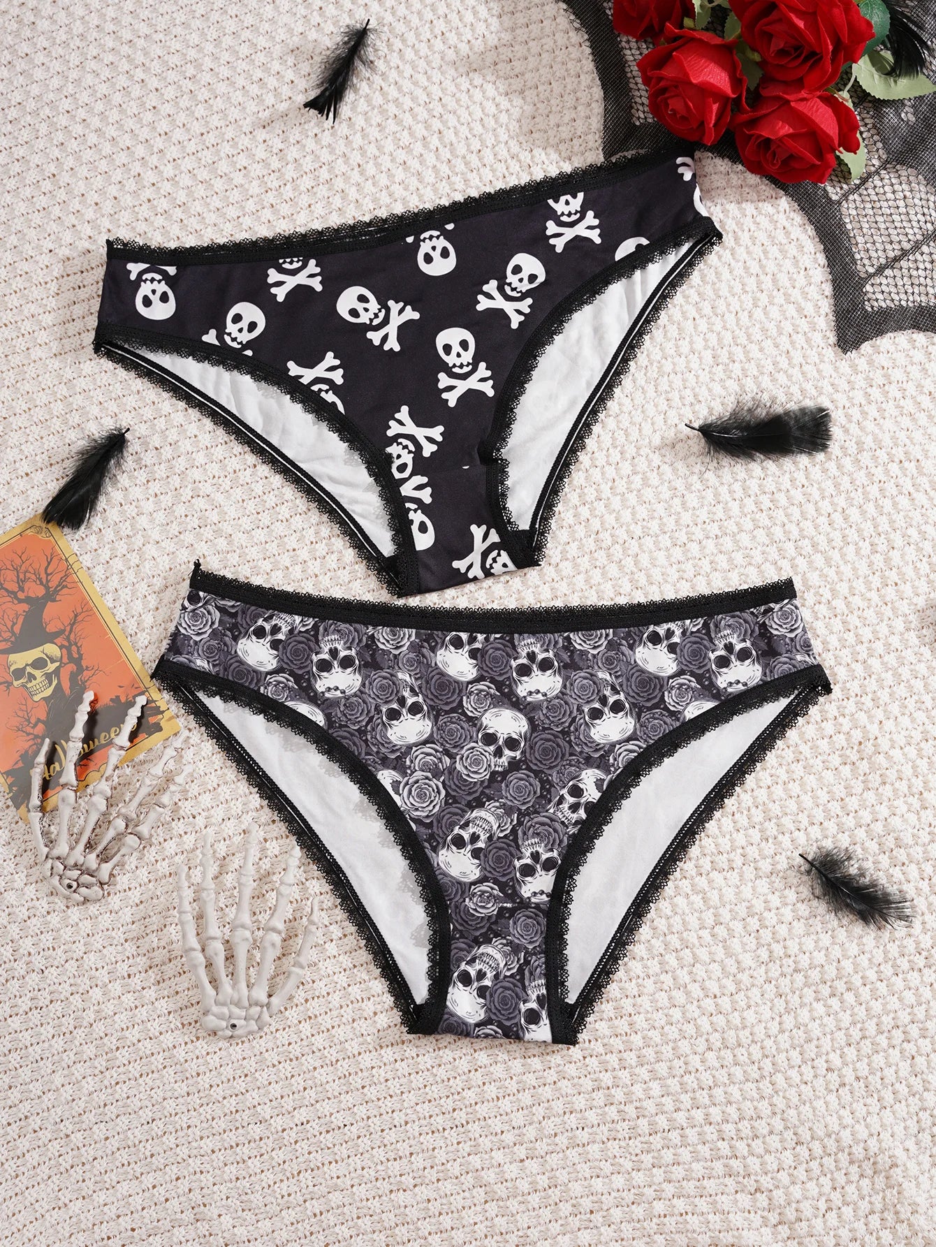 Gothic Halloween Panties Trendy Hipster Style