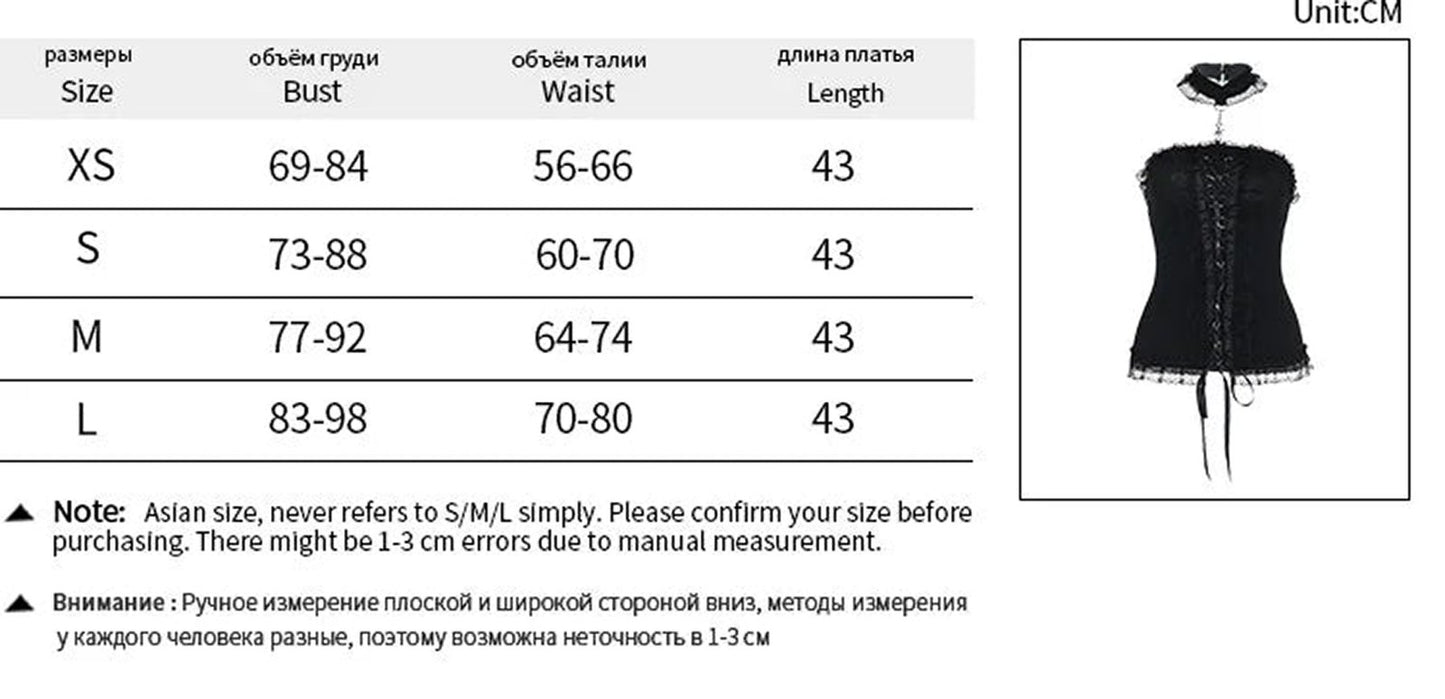 Gothic lace strapless corset top in black with lace trim, perfect for stylish outfits and events