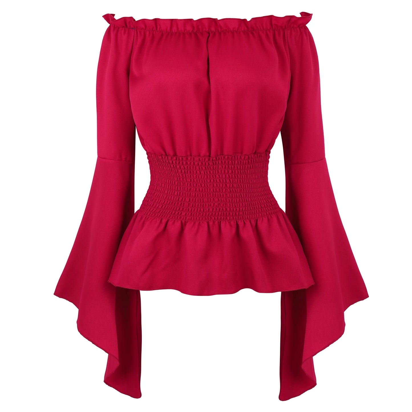 Gothic Red Corset Dress With Lace Trim