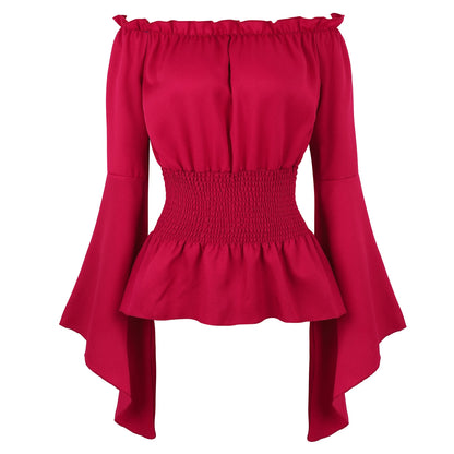 Gothic Red Corset Dress With Lace Trim