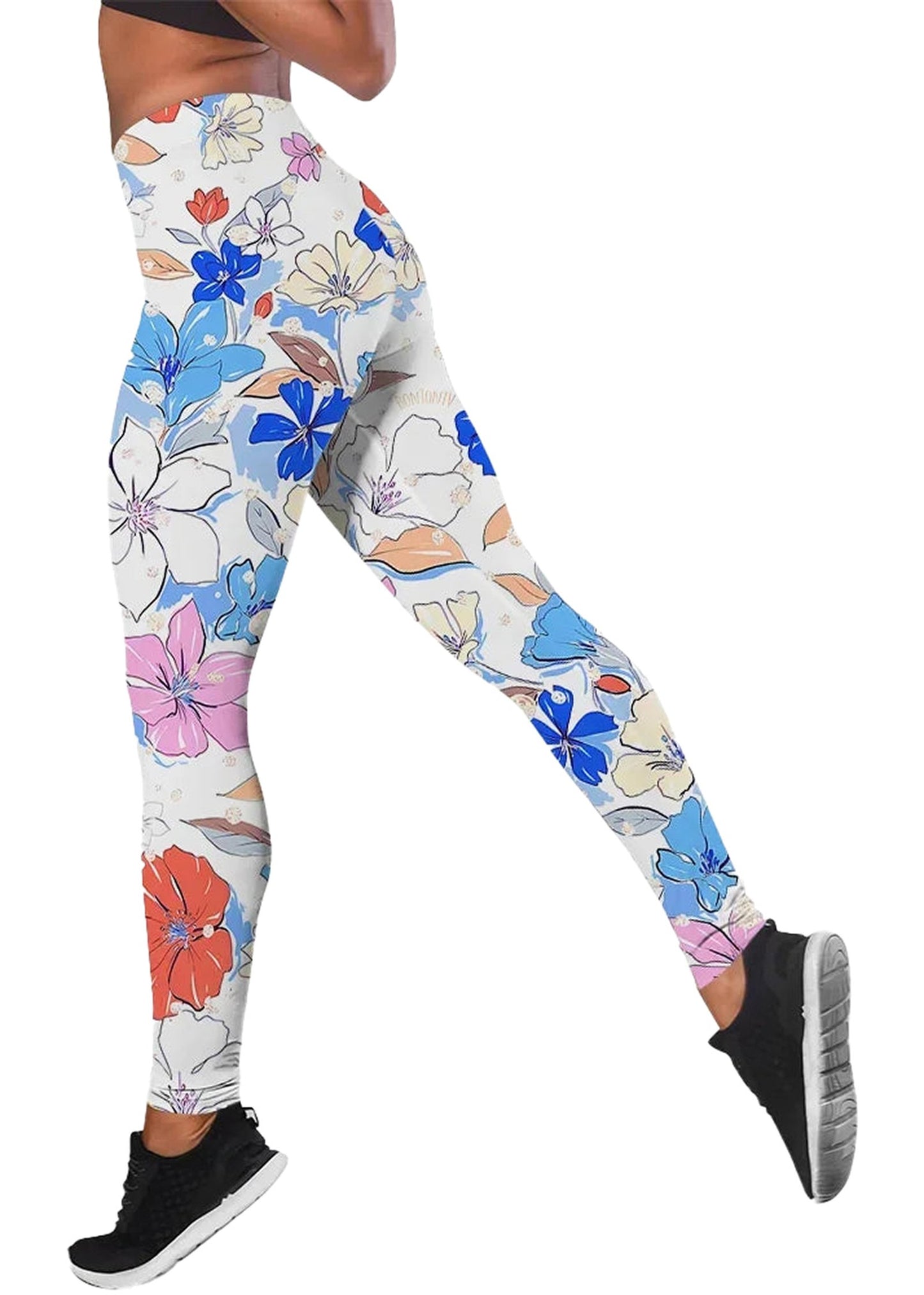 Graffiti Print Womens Leggings