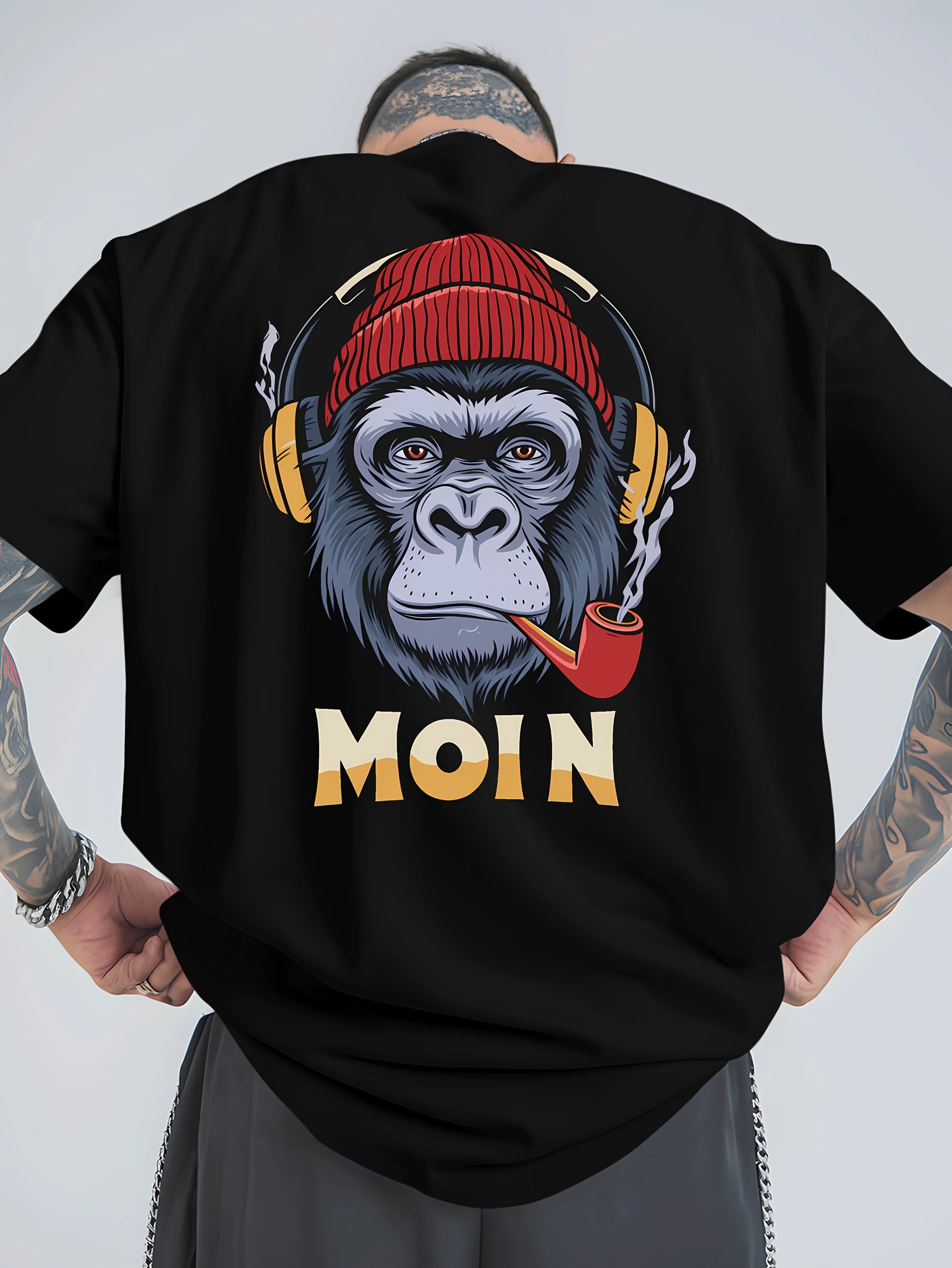 Graphic Men's T Shirt with Anchor Design