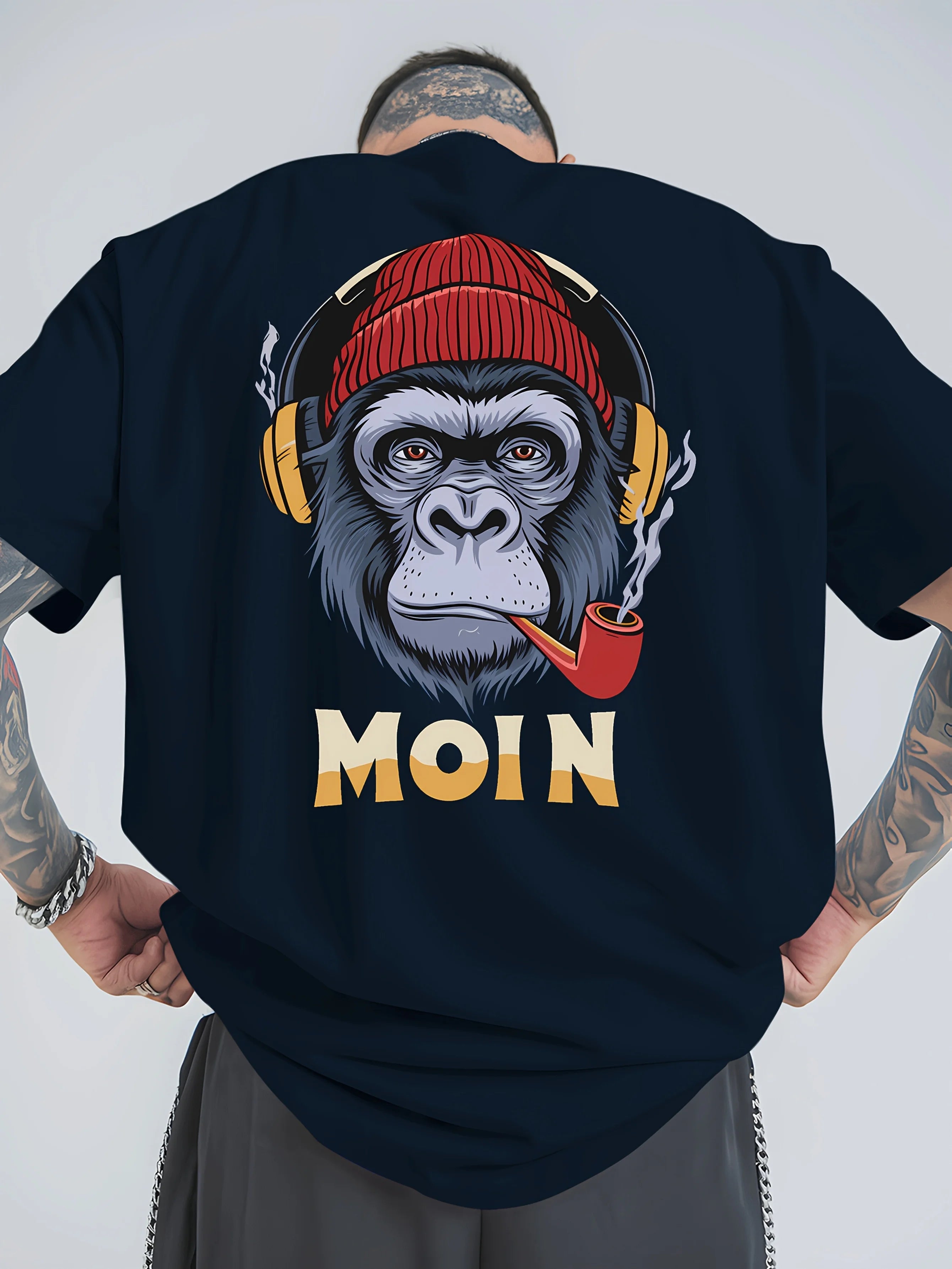 Graphic Men's T Shirt with Anchor Design