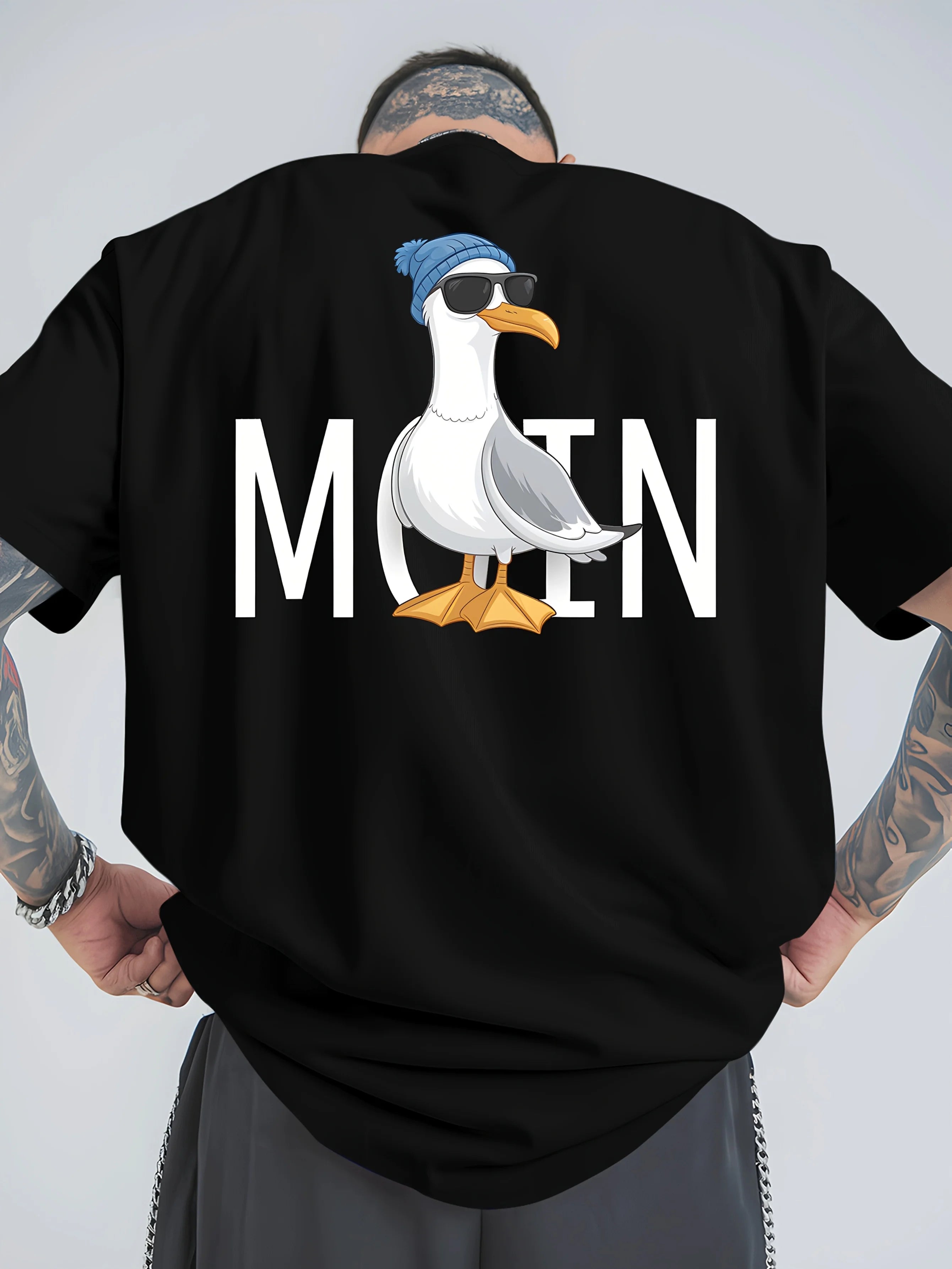 Graphic Men's T Shirt with Anchor Design