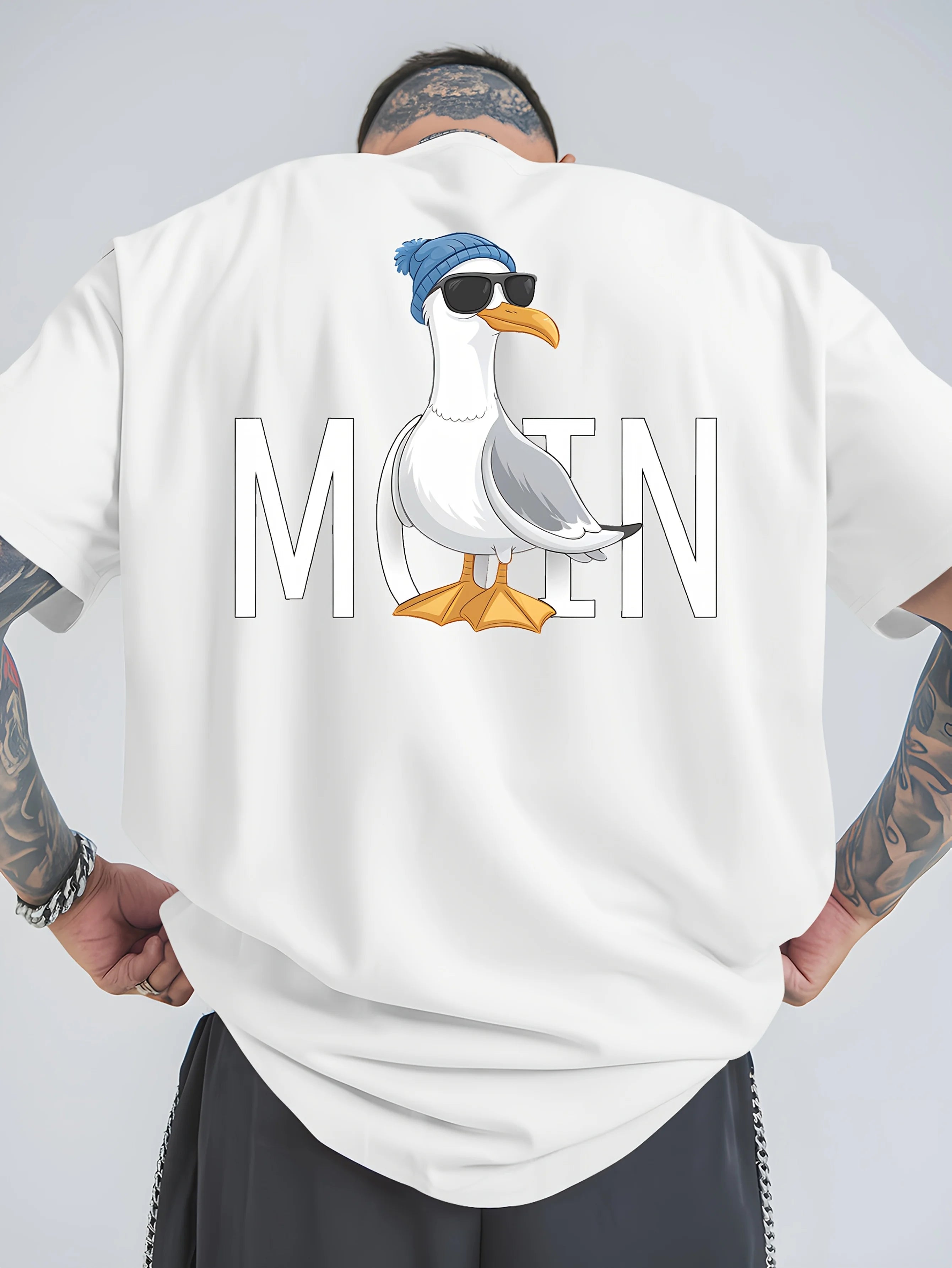 Graphic Men's T Shirt with Anchor Design