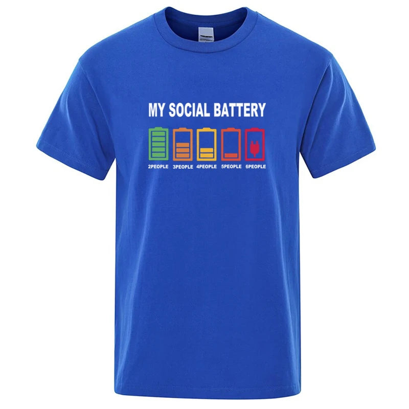 Graphic Men's T Shirt - My Social Battery