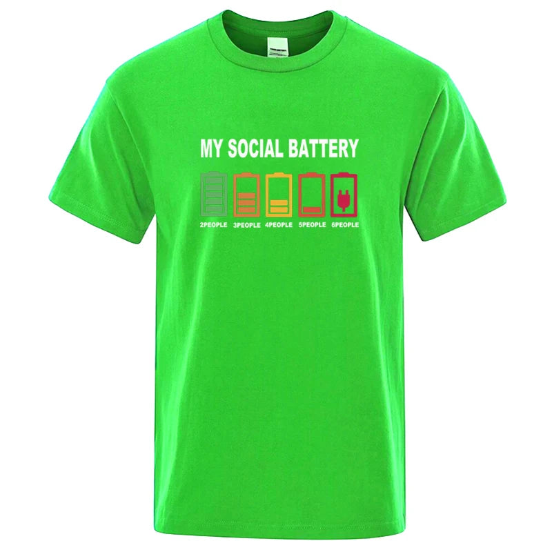 Graphic Men's T Shirt - My Social Battery