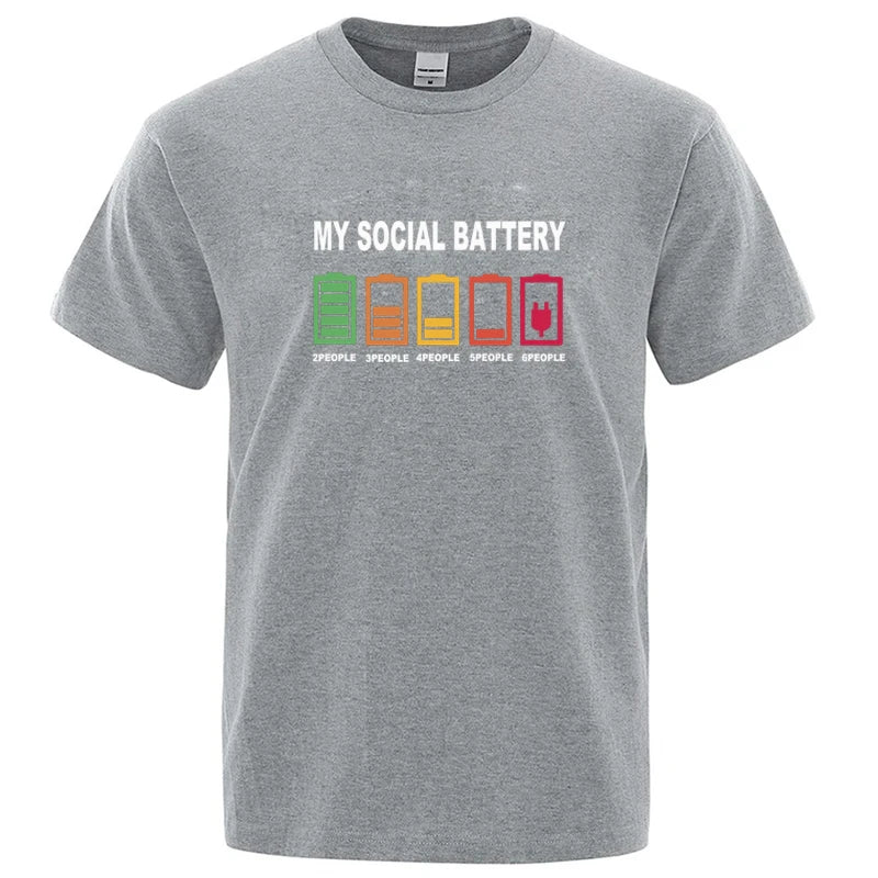 Graphic Men's T Shirt - My Social Battery