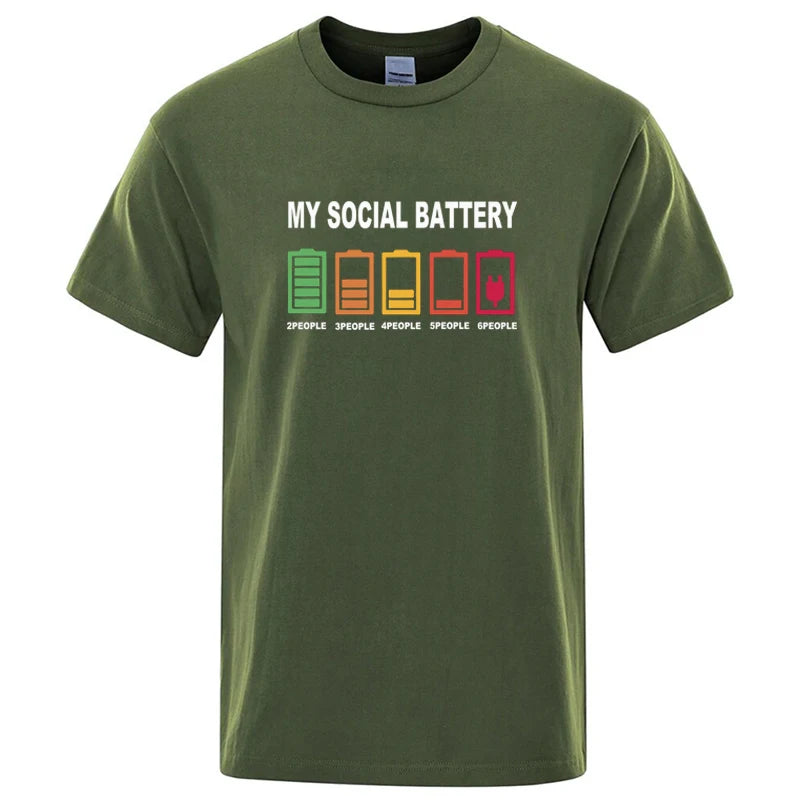 Graphic Men's T Shirt - My Social Battery