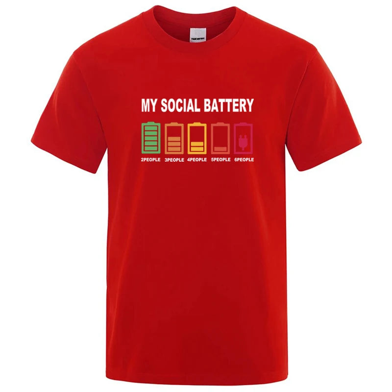 Graphic Men's T Shirt - My Social Battery