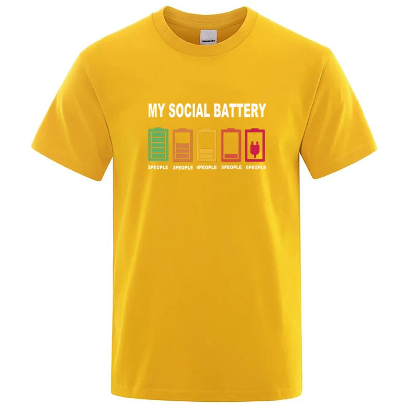 Graphic Men's T Shirt - My Social Battery