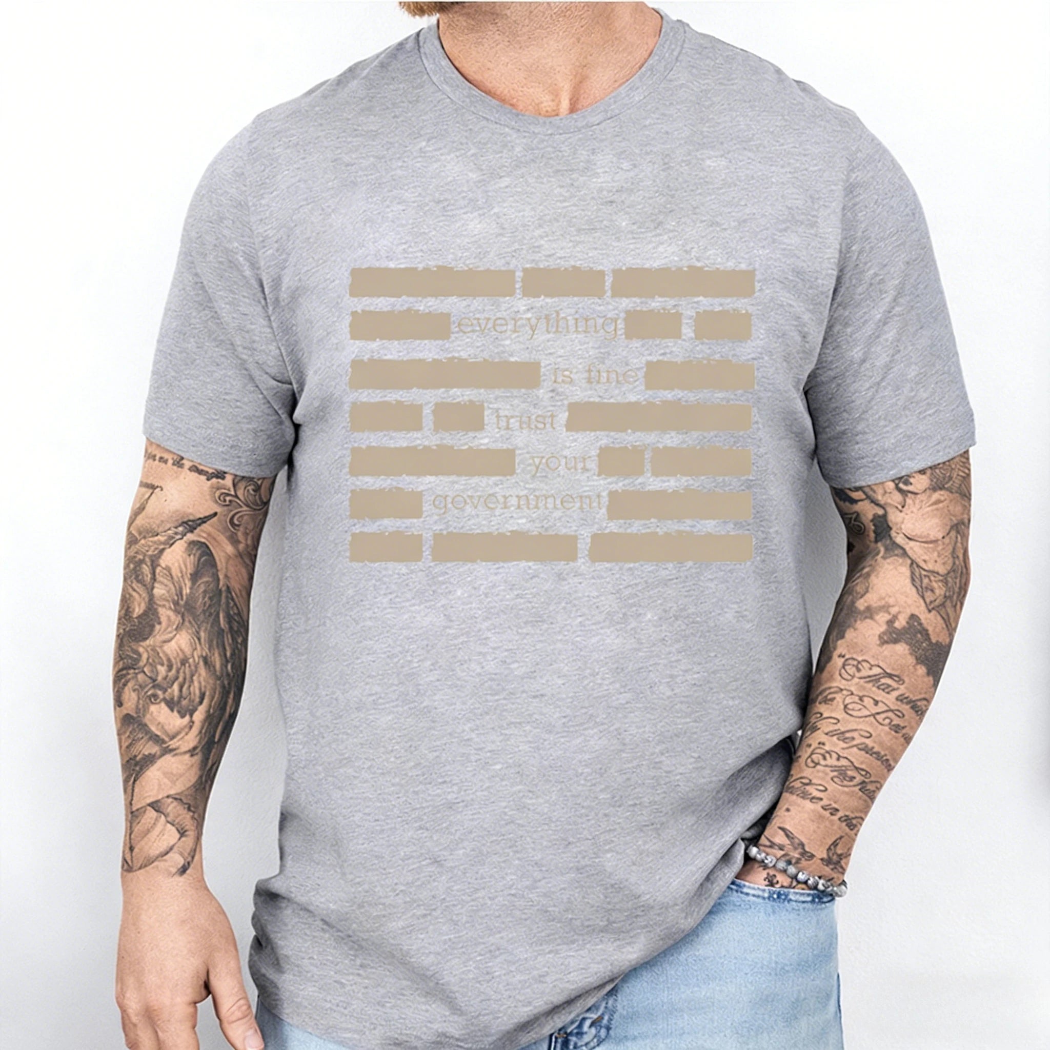 Graphic T-Shirt for Men - Everything Is Fine